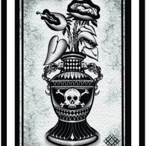 Illustration with 2 carnivorous plants.